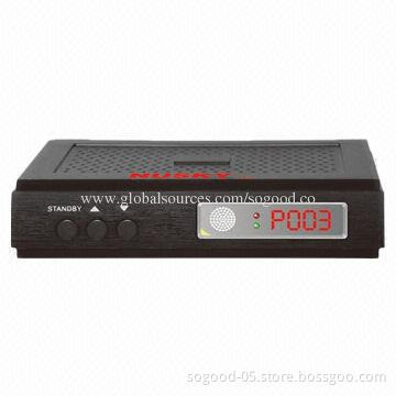 DVB-T2 High-definition DVB-T Receiver with 4:3/16:9 Aspect Ratio, PAL/NTSC Analog Video Output